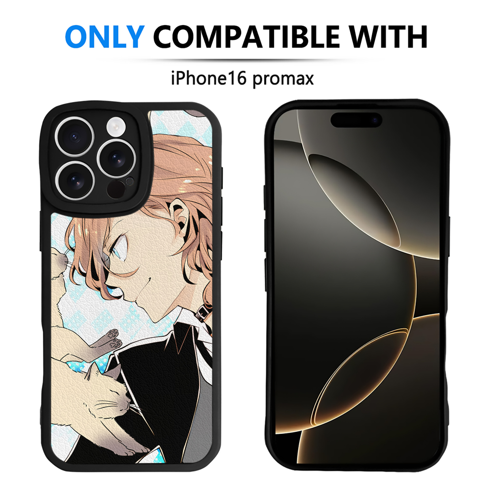 （画像用） 文豪ストレイドッグス Bungo Stray Dogs 【iPhone 16シリーズ対応】シリコンスマホケース（レザー調） 材質：シリコン